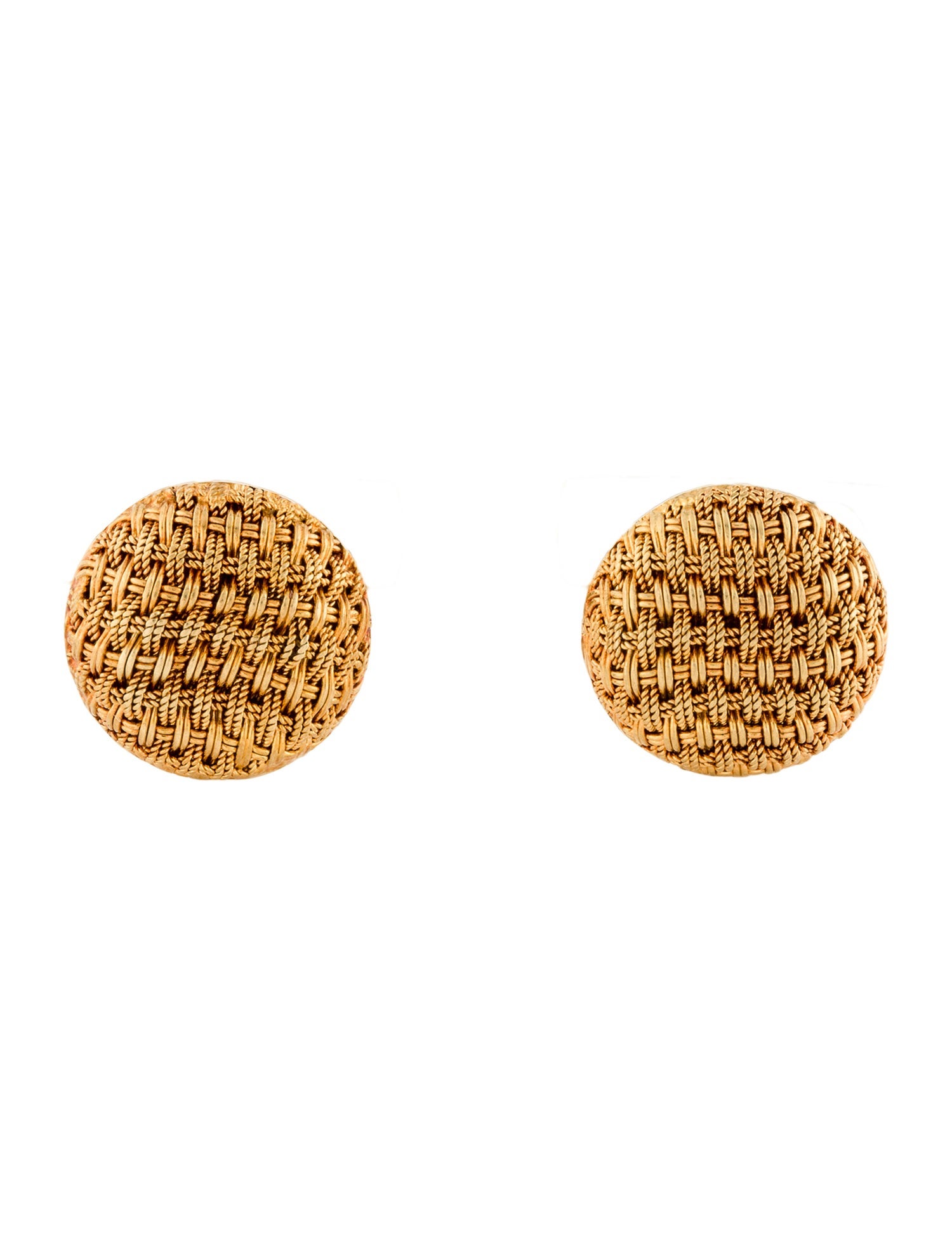 Cufflinks 18K Mesh Button Cufflinks