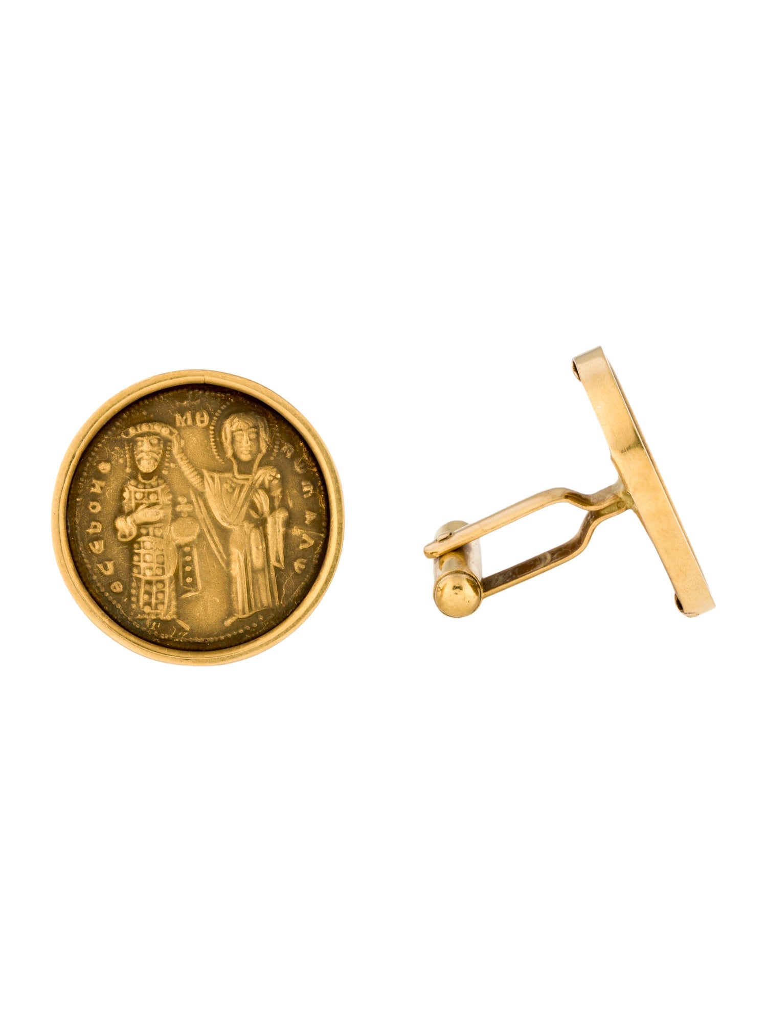 Cufflinks 22K Bulgarian Coin