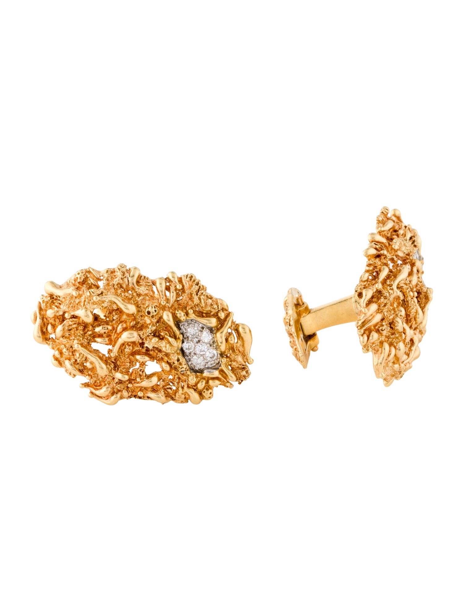 Cufflinks 18K Diamond Pave
