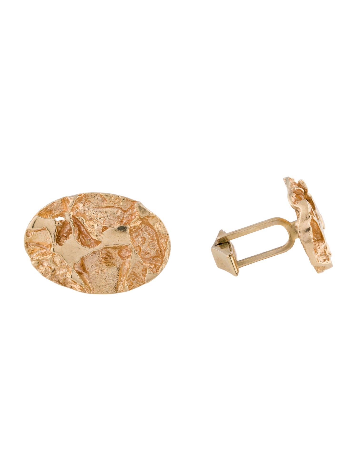 Cufflinks 14K Textured