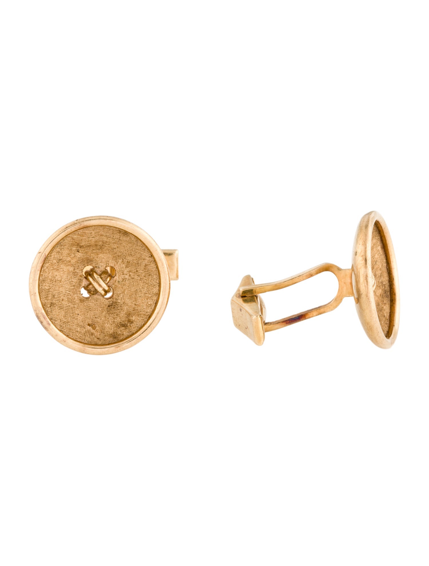 Cufflinks 14K Button