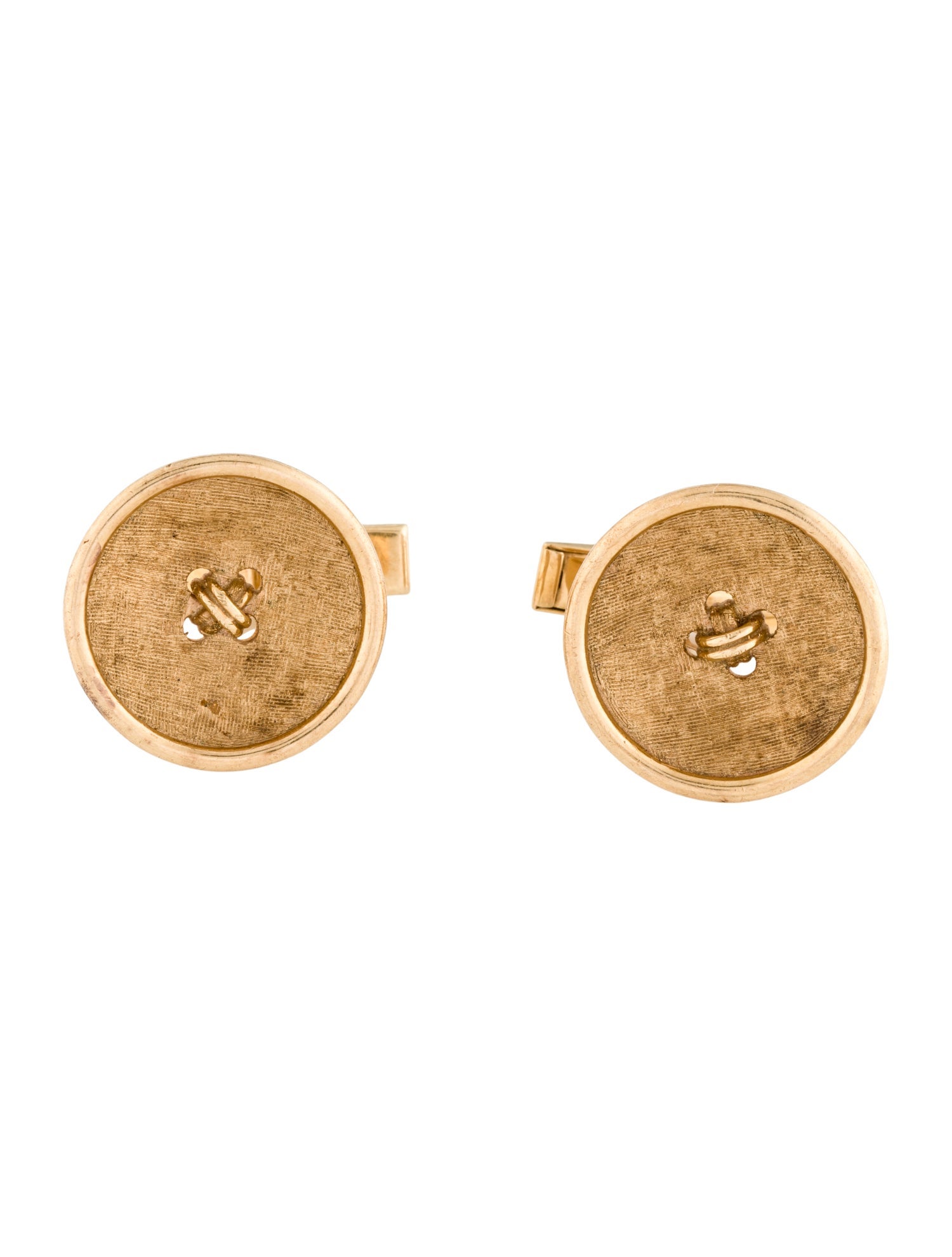 Cufflinks 14K Button