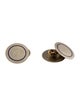 Cufflinks 14K Enamel Etched Cufflinks
