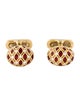 Cufflinks 18K Diamond & Resin Cufflinks