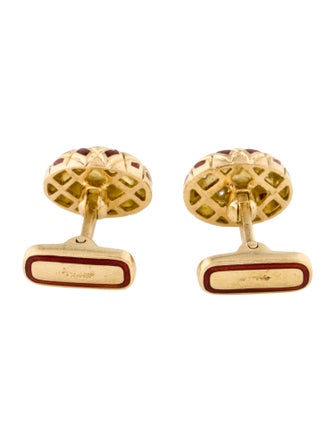 Cufflinks 18K Diamond & Resin Cufflinks