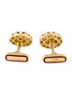 Cufflinks 18K Diamond & Resin Cufflinks