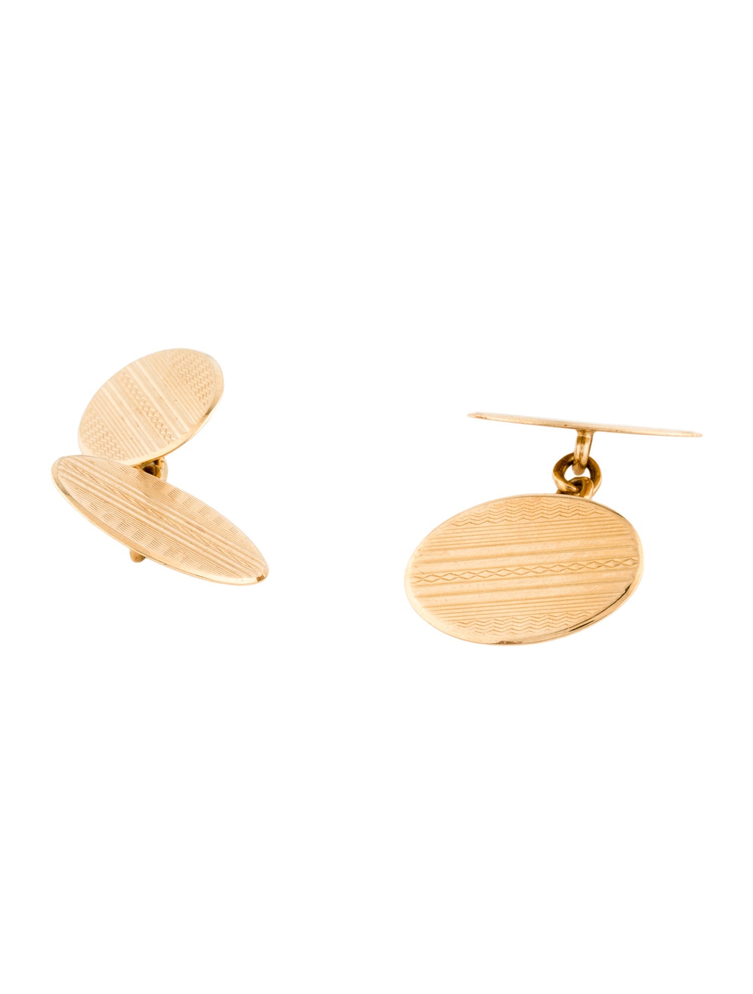 Cufflinks 18K Etched