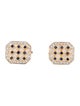 Cufflinks 18K Sapphire & Diamond Two-Tone Cufflinks