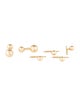 Cufflinks 14K Ball Stud Dress Set