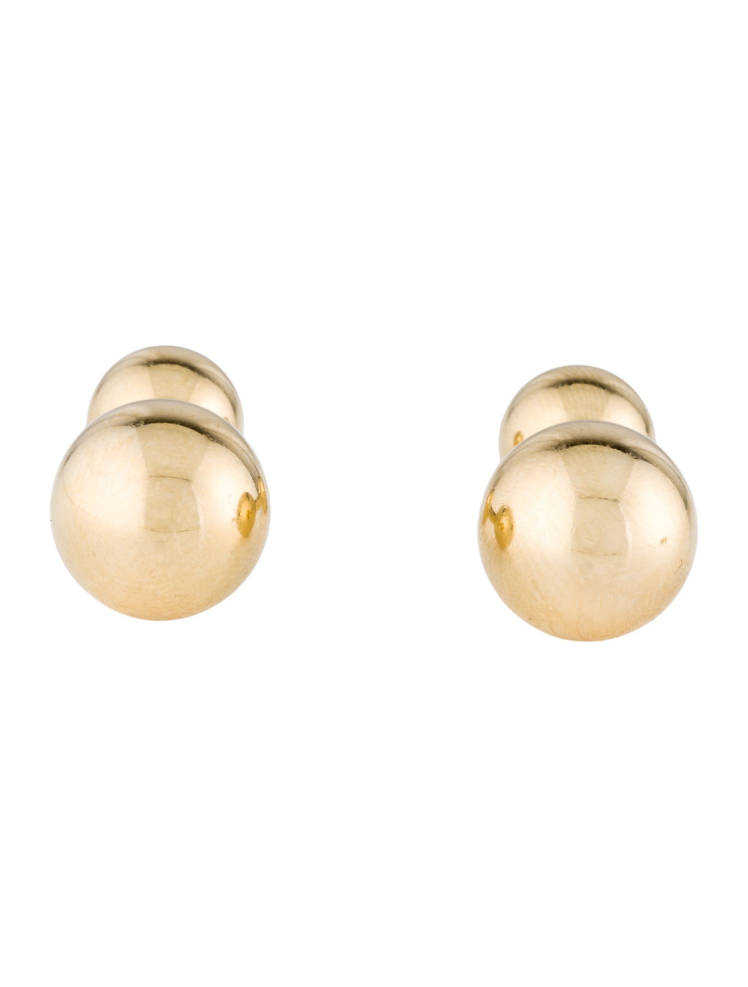 Cufflinks 14K Ball Stud Dress Set