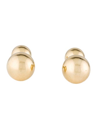 Cufflinks 14K Ball Stud Dress Set