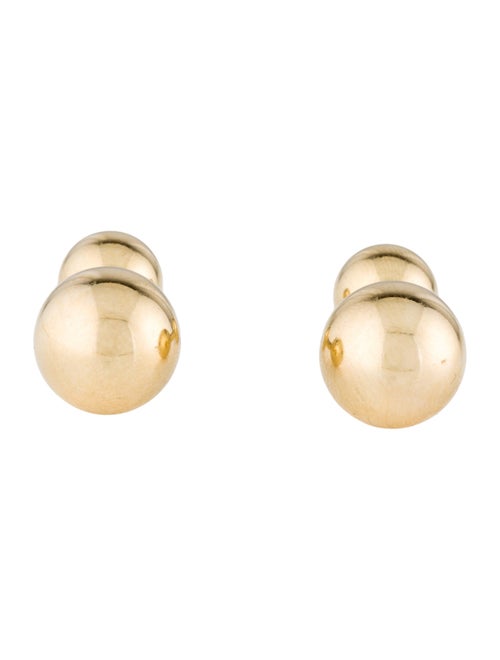 Cufflinks 14K Ball Stud Dress Set