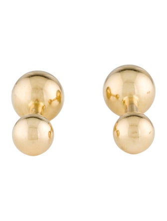 Cufflinks 14K Ball Stud Dress Set
