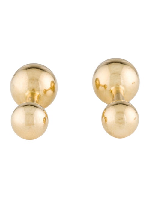 Cufflinks 14K Ball Stud Dress Set