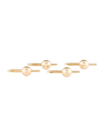 Cufflinks 14K Ball Stud Dress Set