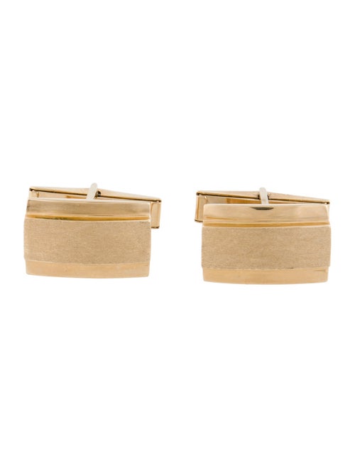 Cufflinks 14K Rectangular Cufflinks