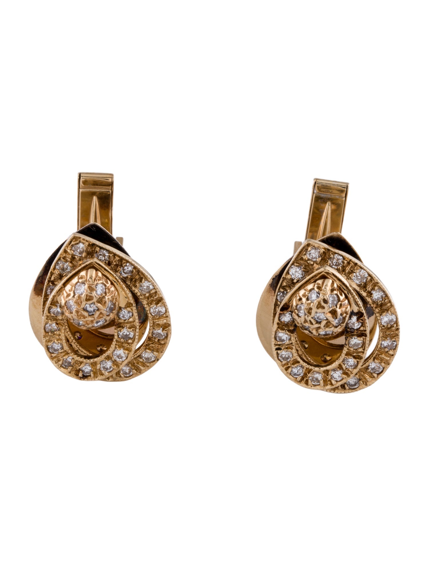 Cufflinks 14K 1.00ctw Diamond Spinning