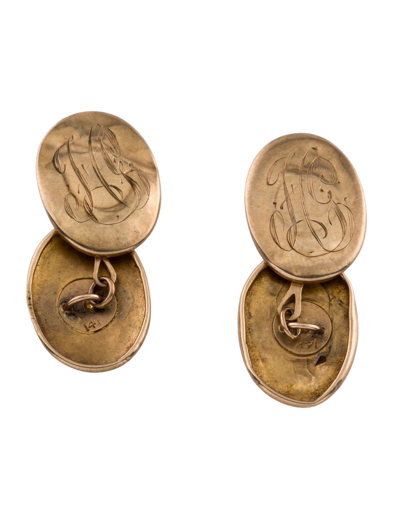 Cufflinks 14K Oval