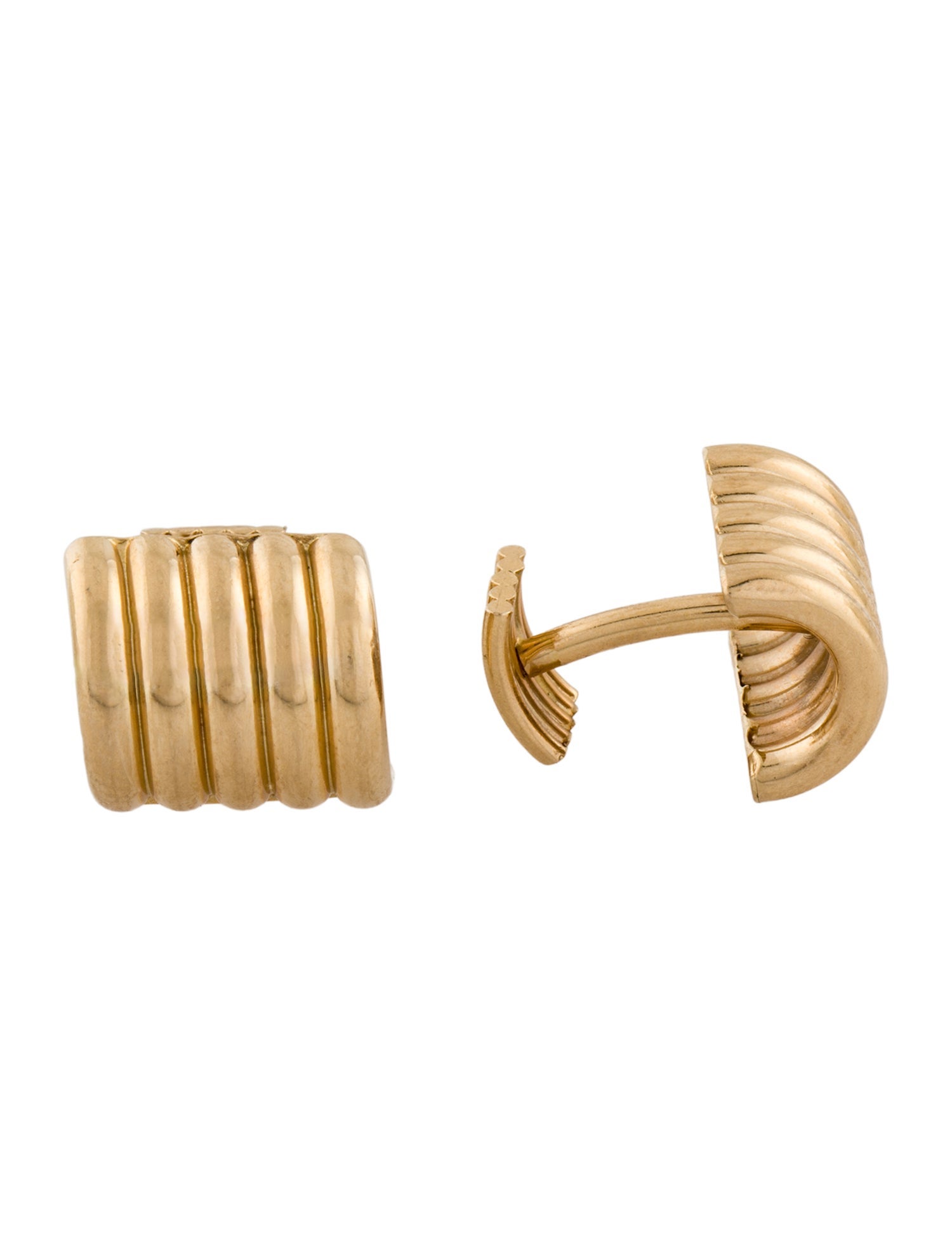 Cufflinks 14K Ribbed