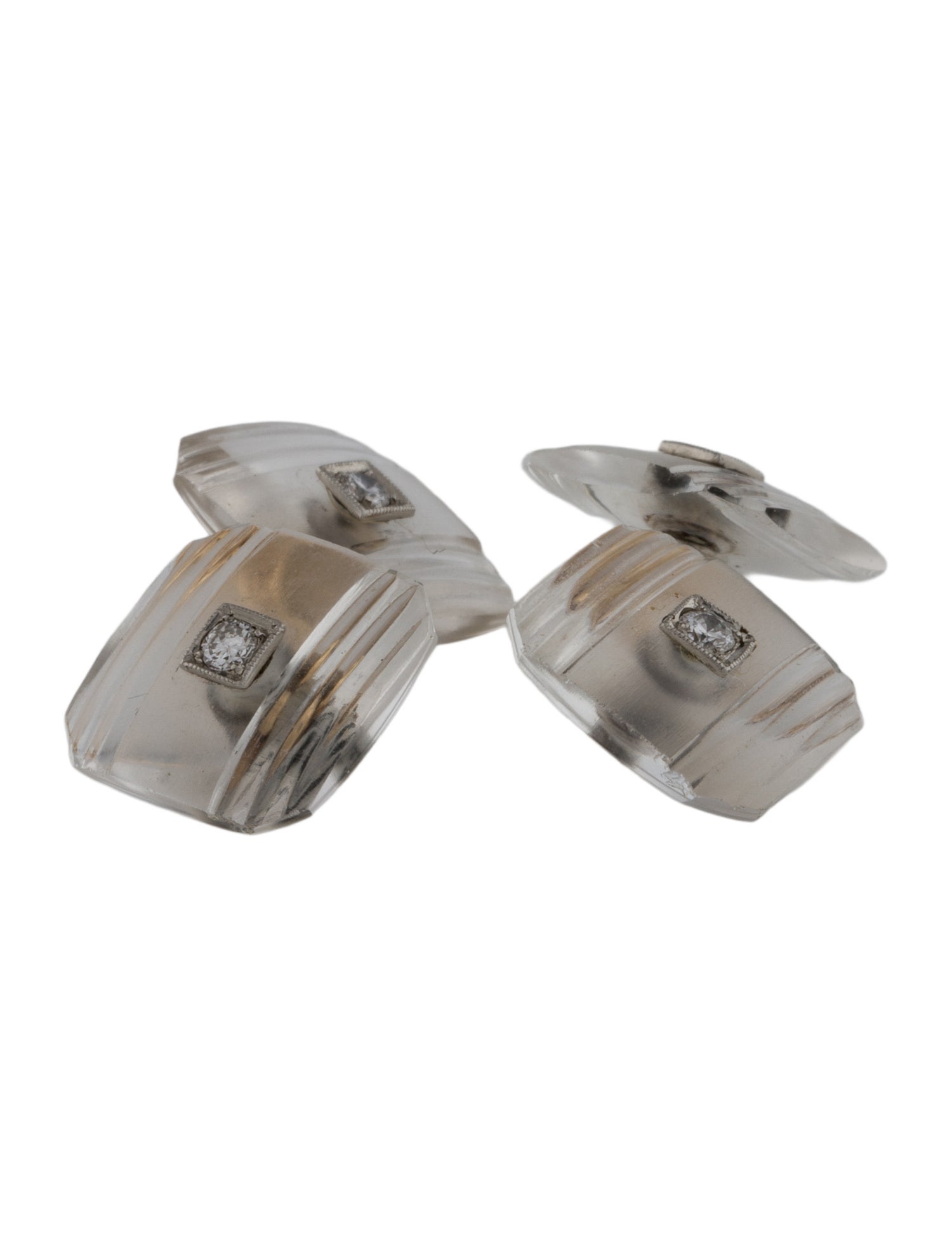 Cufflinks Quartz & Diamond Cufflinks