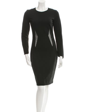 Cushnie et Ochs Long Sleeve Sheath Dress