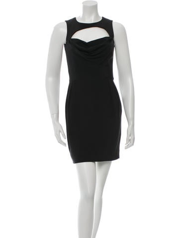 Cushnie et Ochs Silk Cutout-Accented Dress