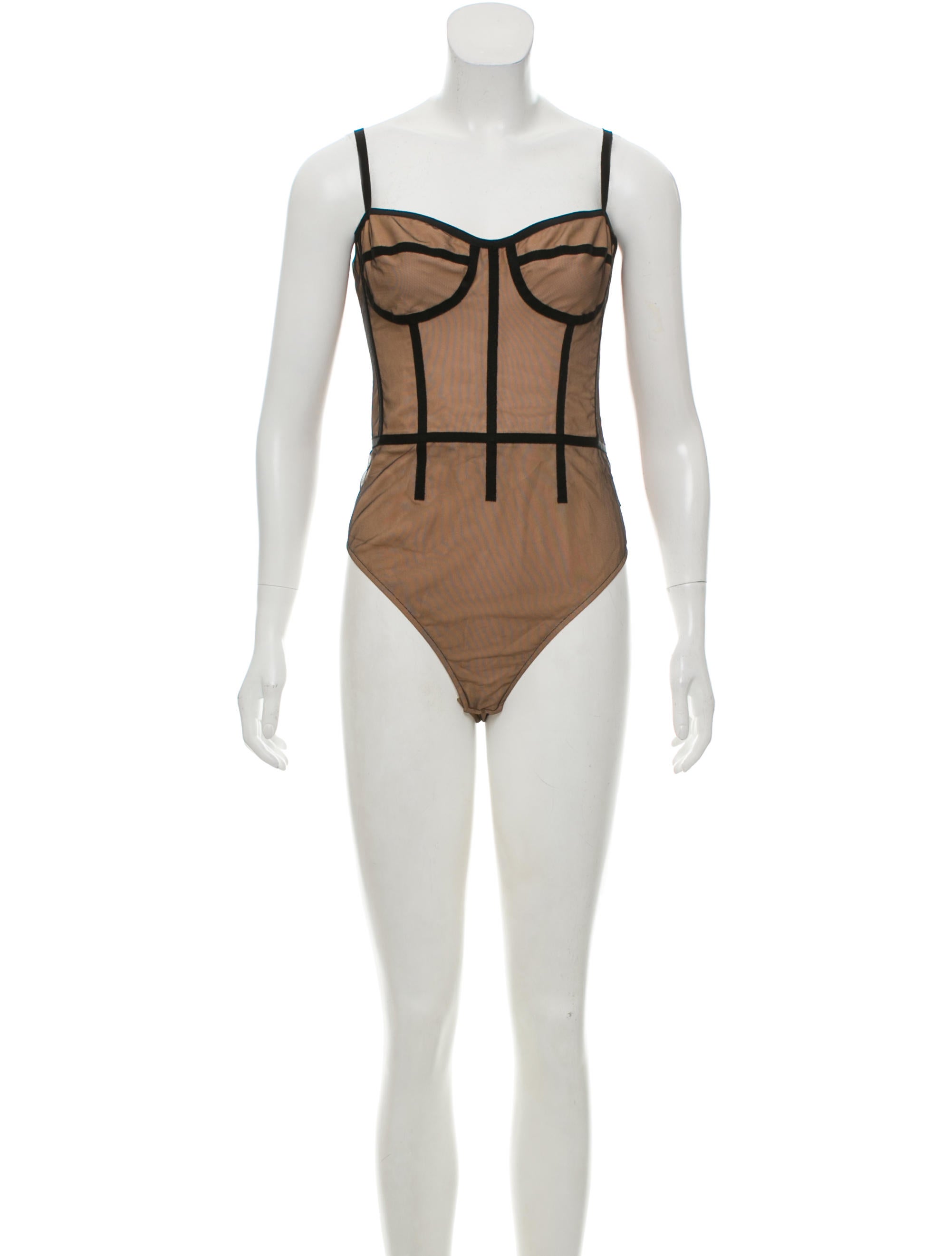 Cushnie et Ochs Silk Mina Bodysuit w/ Tags - Neutrals Tops