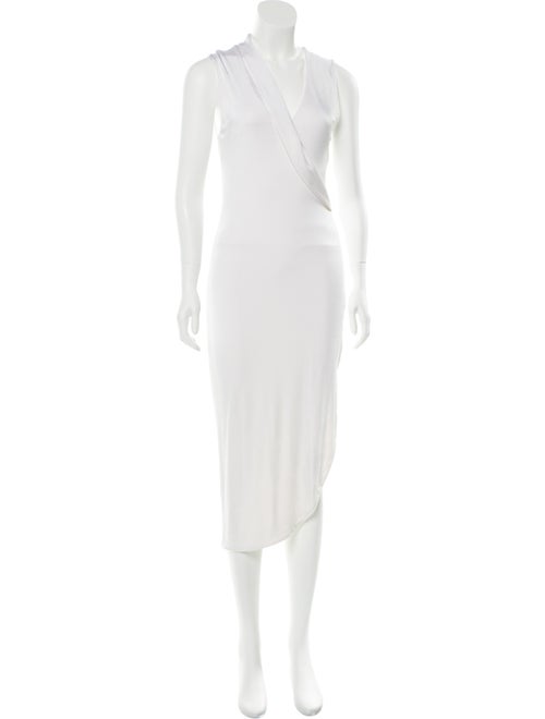 Cushnie Sleeveless Midi Dress White
