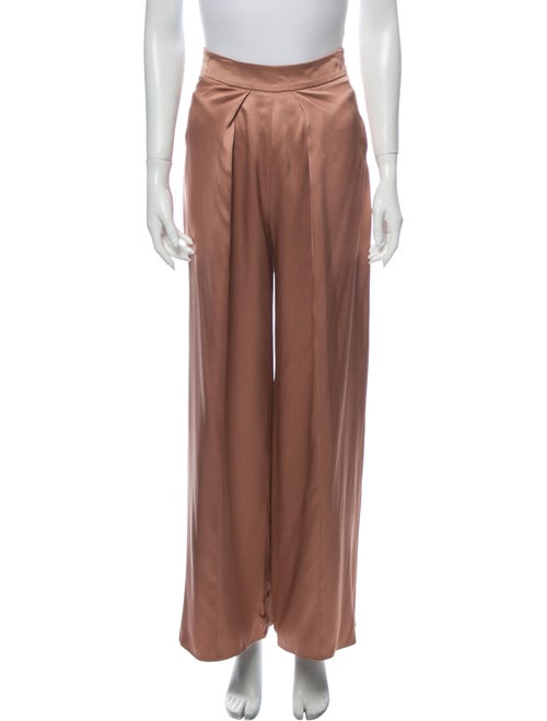 Cushnie Silk Wide Leg Pants Pink
