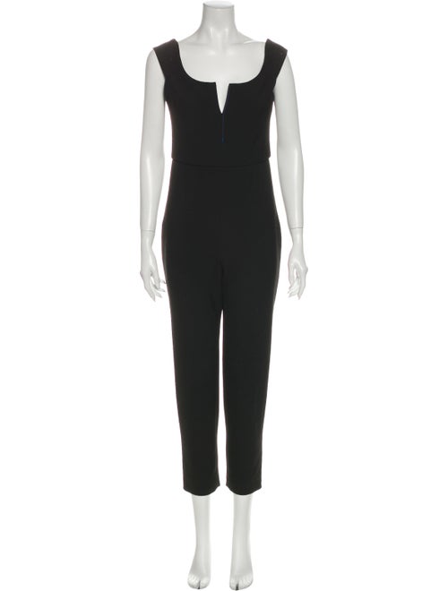 Cushnie Scoop Neck Jumpsuit Black