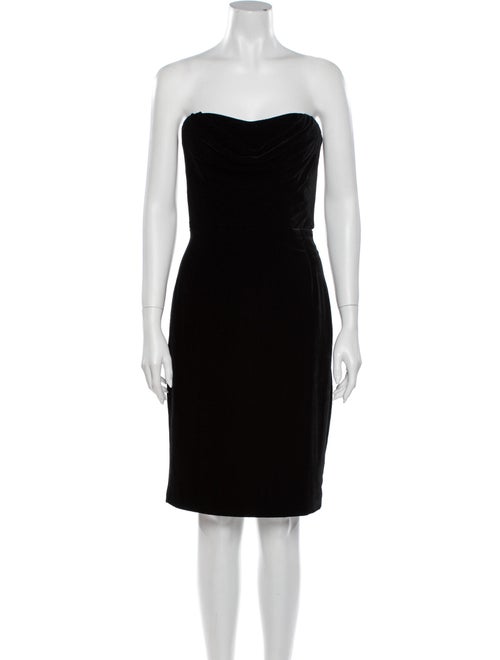 Cushnie Strapless Mini Dress Black