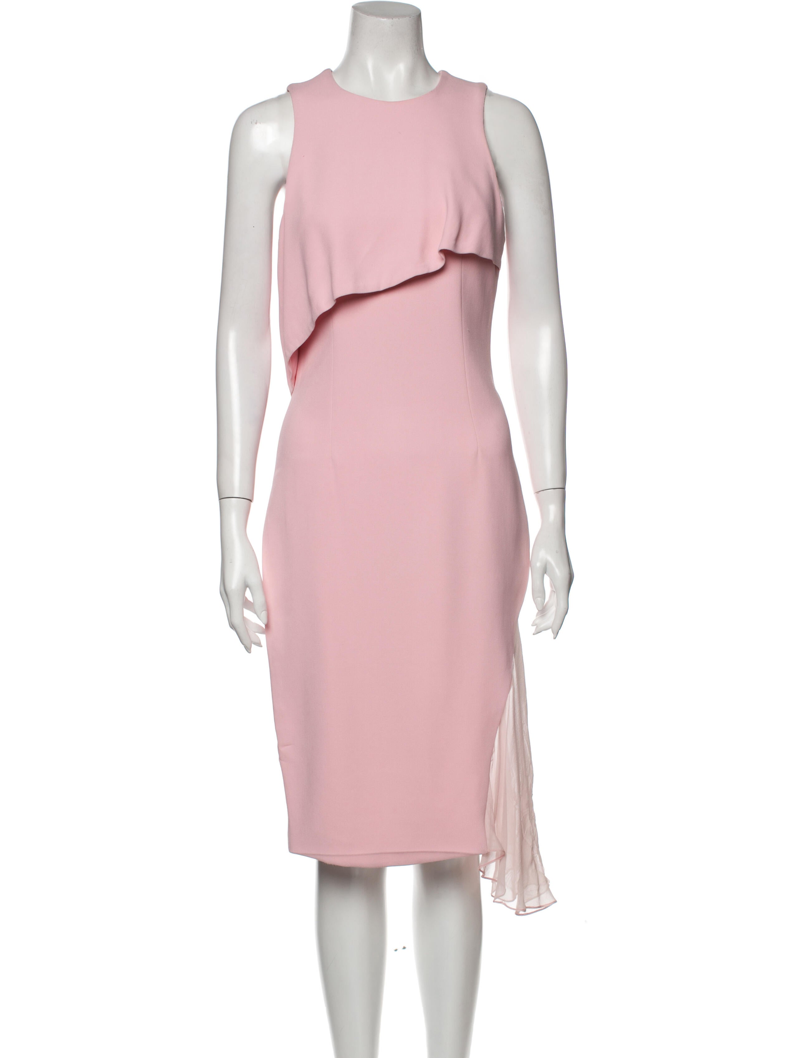 Cushnie Crew Neck Midi Length Dress
