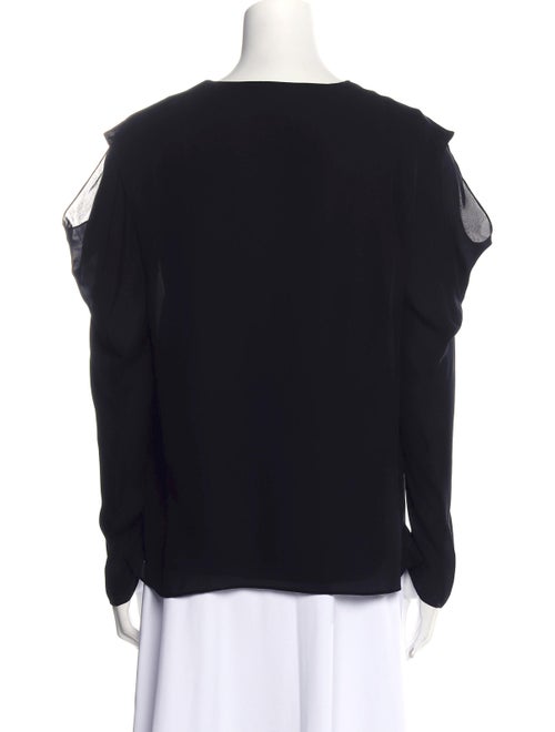 Cushnie Silk Cowl Neck Blouse