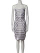 Cushnie Striped Knee-Length Dress