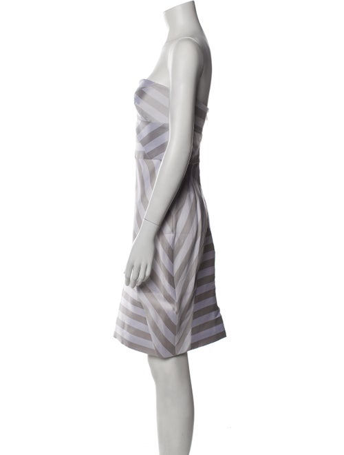 Cushnie Striped Knee-Length Dress