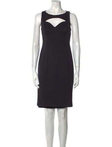 Cushnie Dresses Bateau Neckline Knee-Length Dress US 4 | S