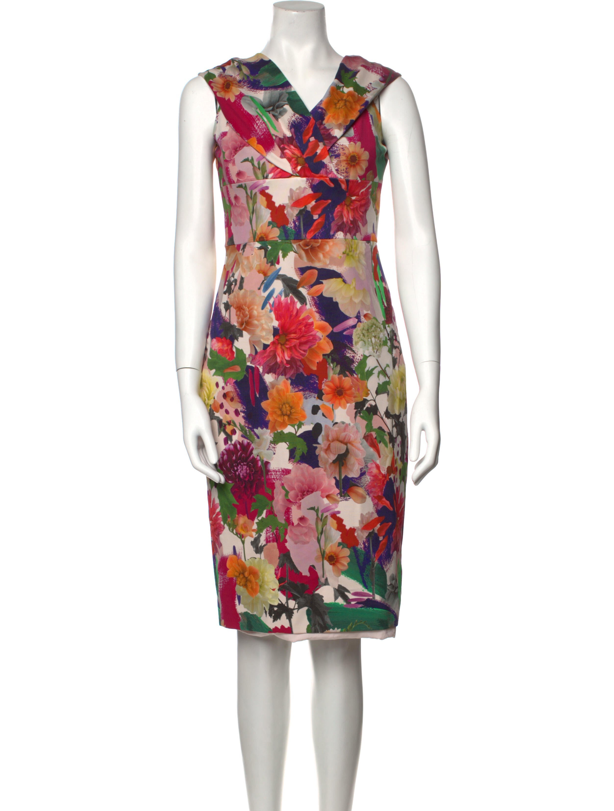 Cushnie Silk KneeLength Dress Pink Dresses, Clothing CUS34525