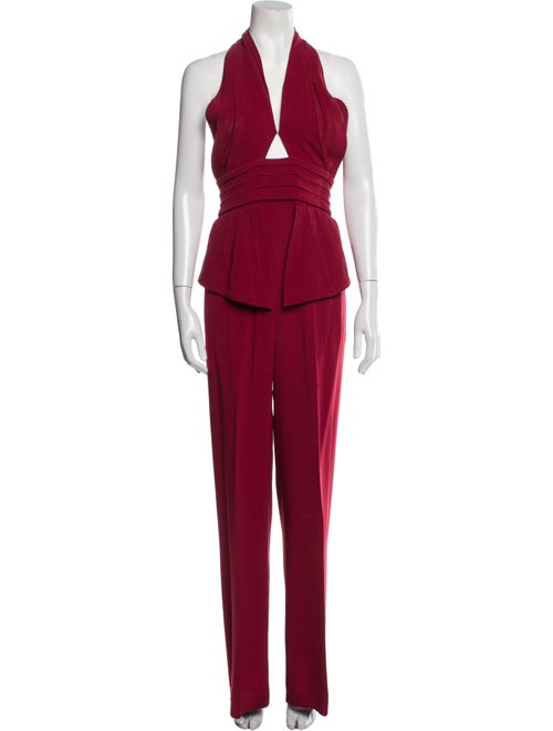 Cushnie V-Neck Jumpsuit