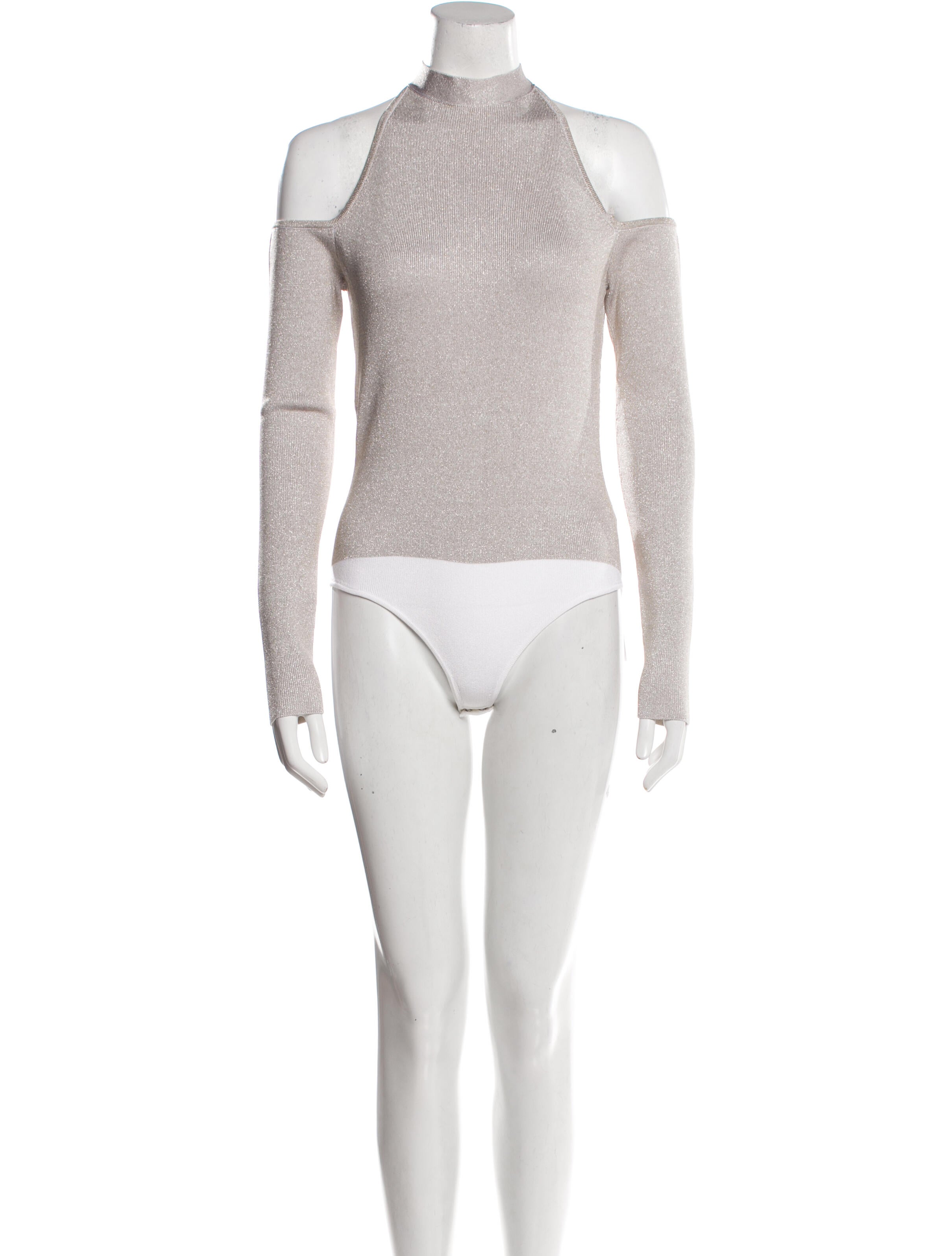 Cushnie Mock Neck Long Sleeve Bodysuit