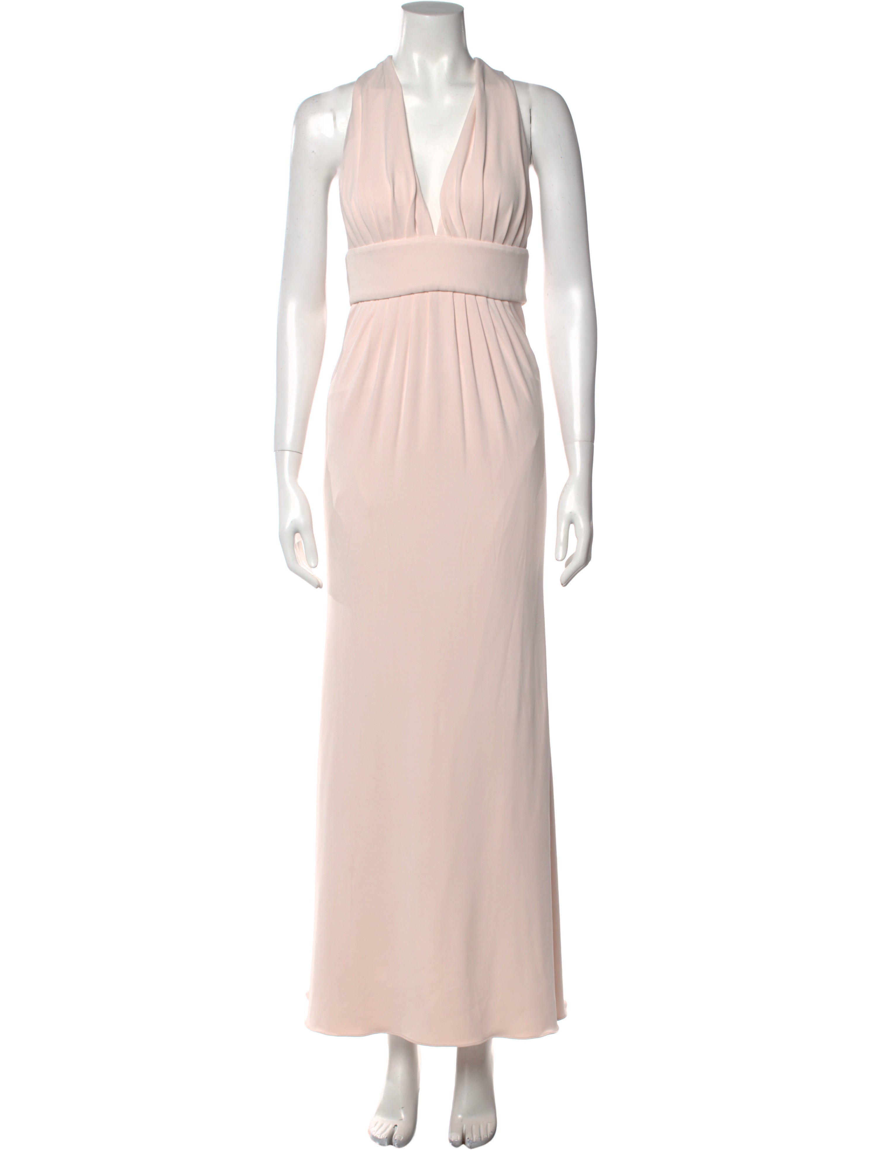 Cushnie V-Neck Long Dress