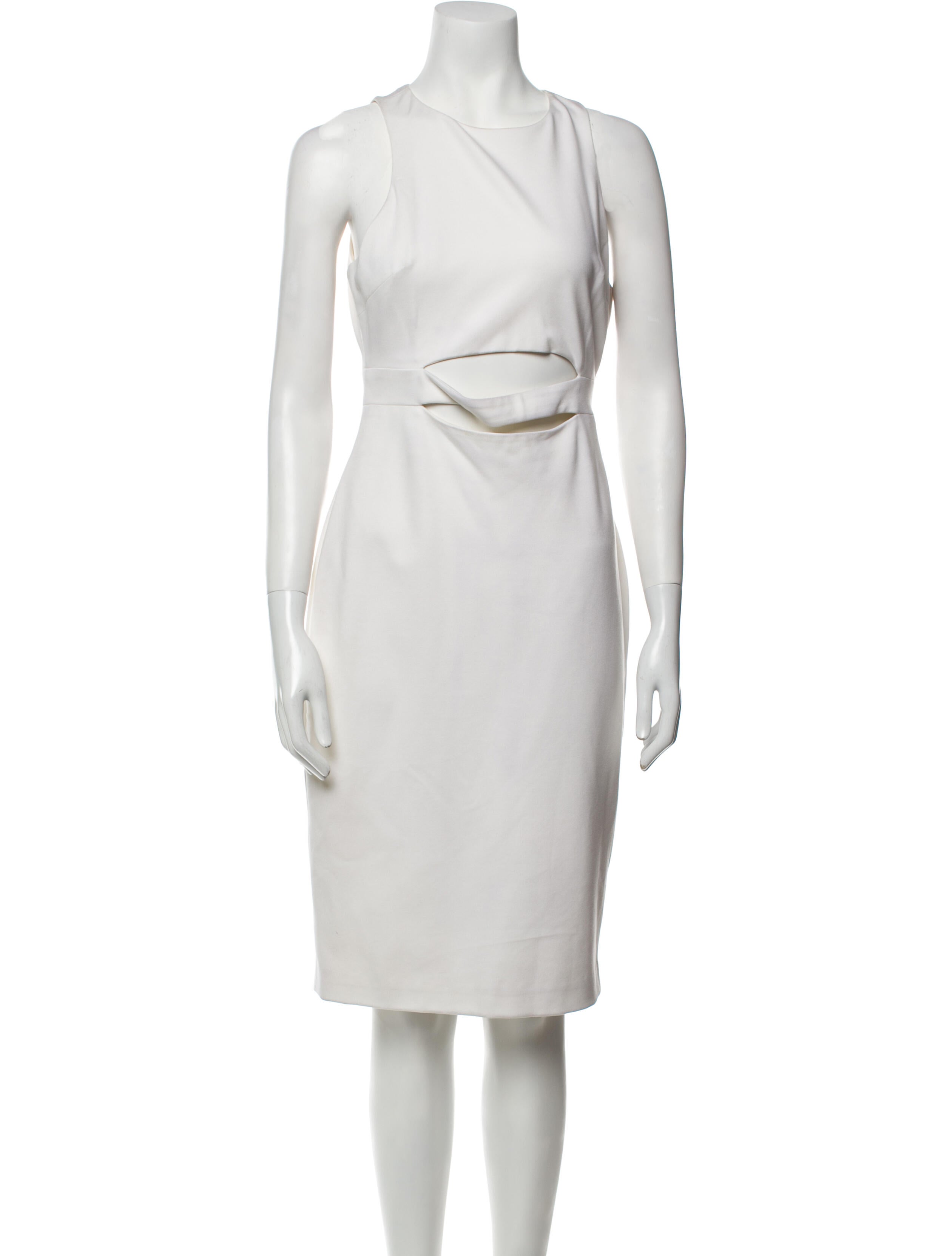 Cushnie Crew Neck Midi Length Dress