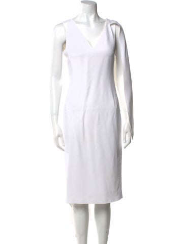 Cushnie Dresses V-Neck Knee-Length Dress US 2 | XS