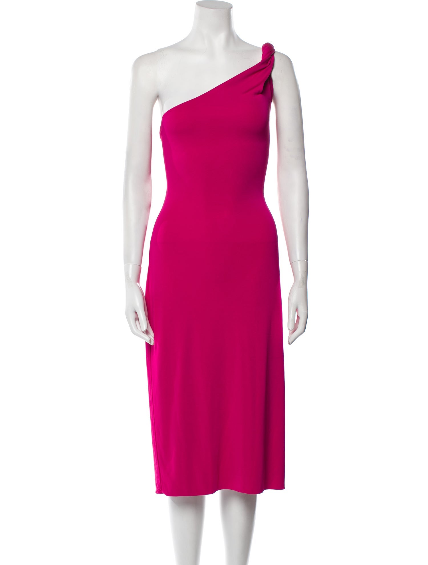 Cushnie OneShoulder Midi Length Dress w/ Tags Pink Dresses, Clothing