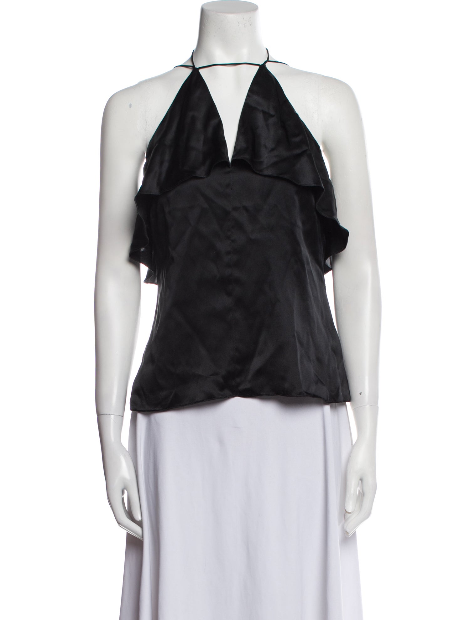 Cushnie Silk Halterneck Blouse