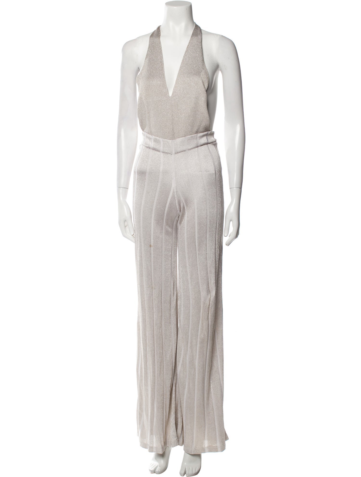 Cushnie V-Neck Jumpsuit