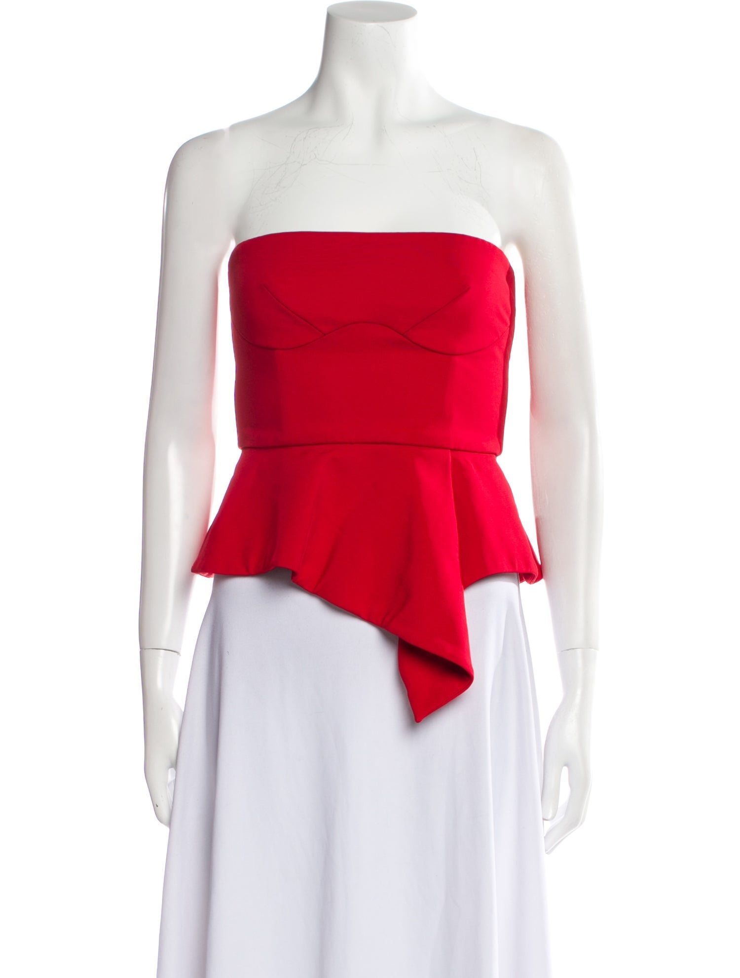 Cushnie Strapless Crop Top