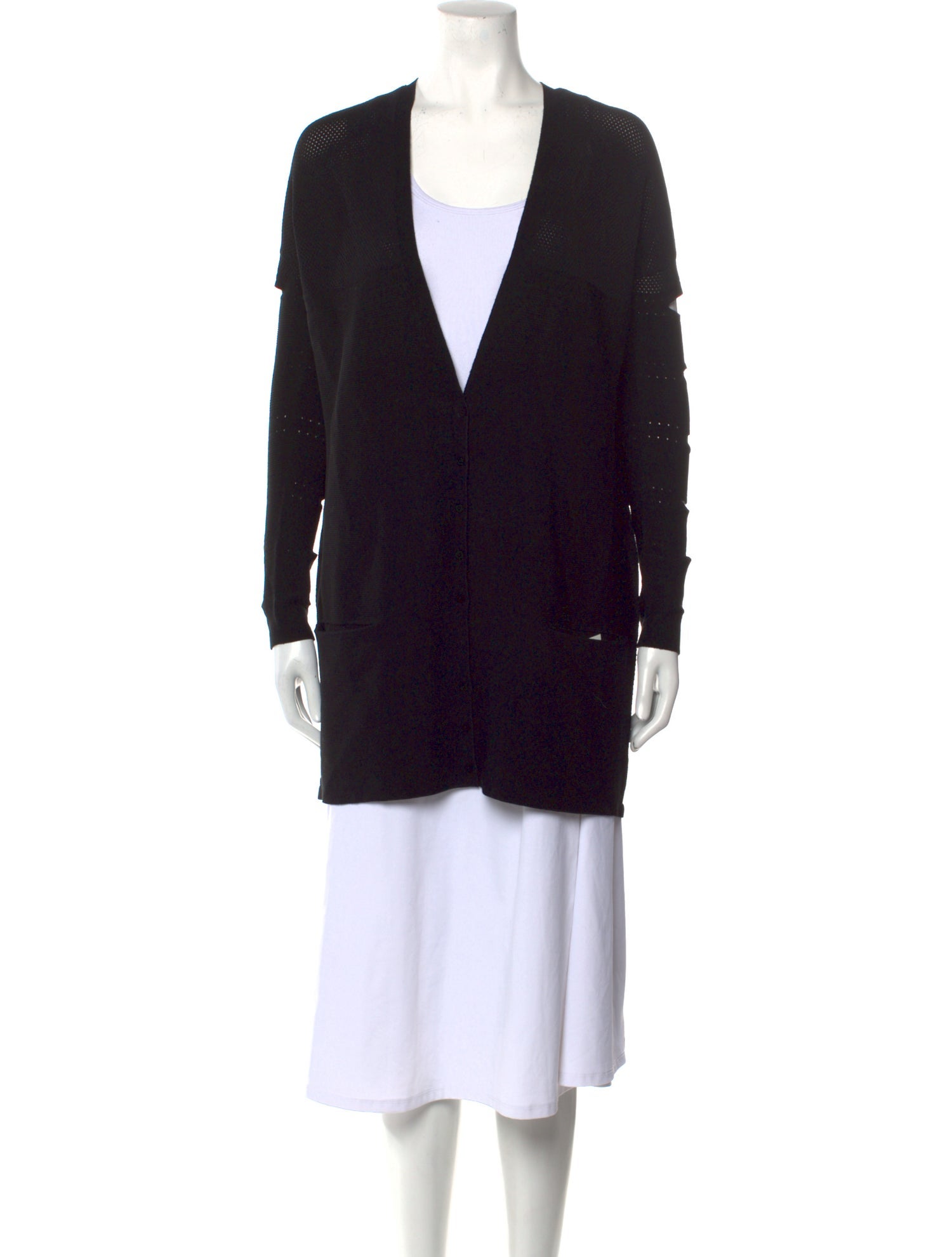 Cushnie Plunge Neckline Sweater