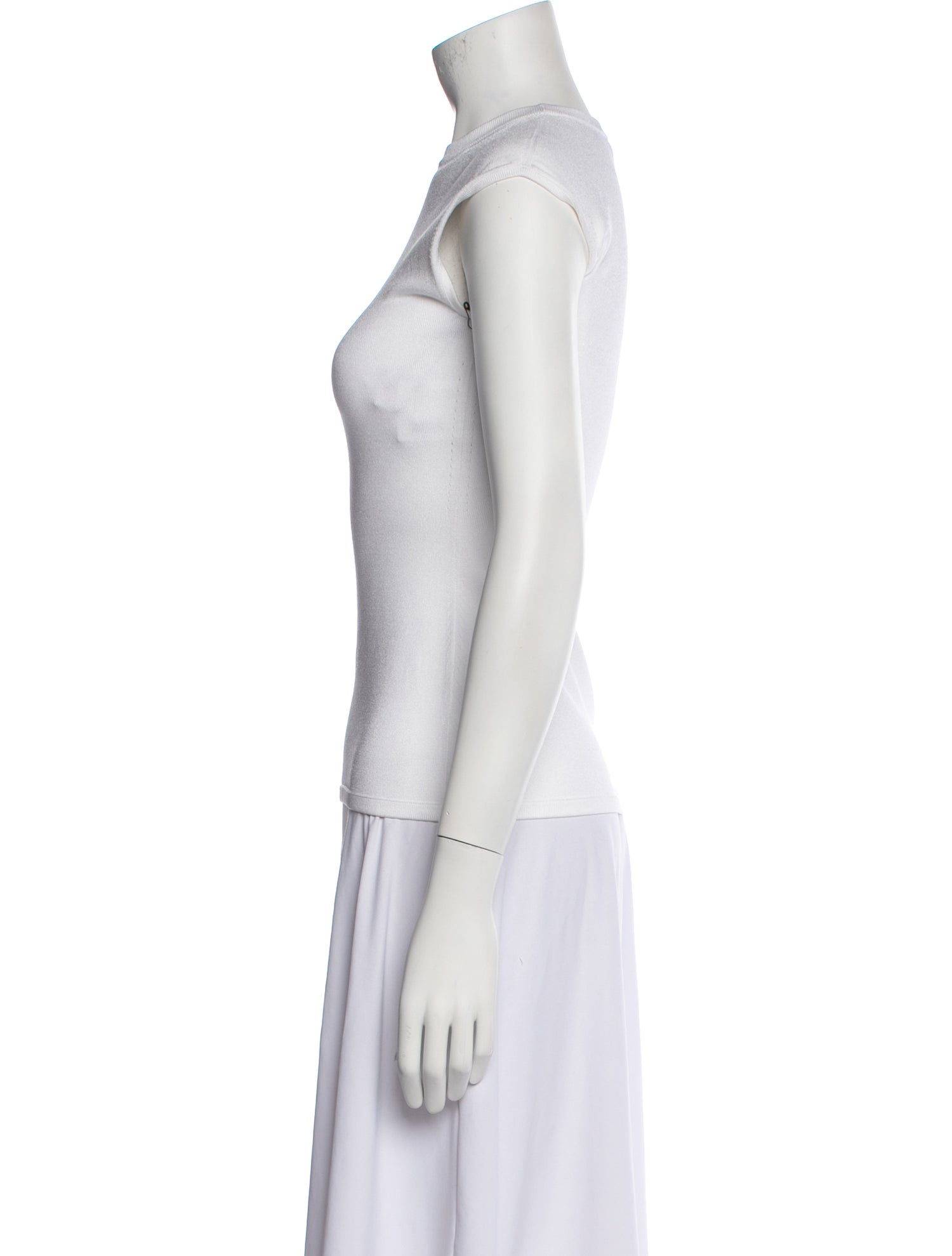 Cushnie Crew Neck Sleeveless Top