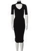 Cushnie Turtleneck Midi Length Dress