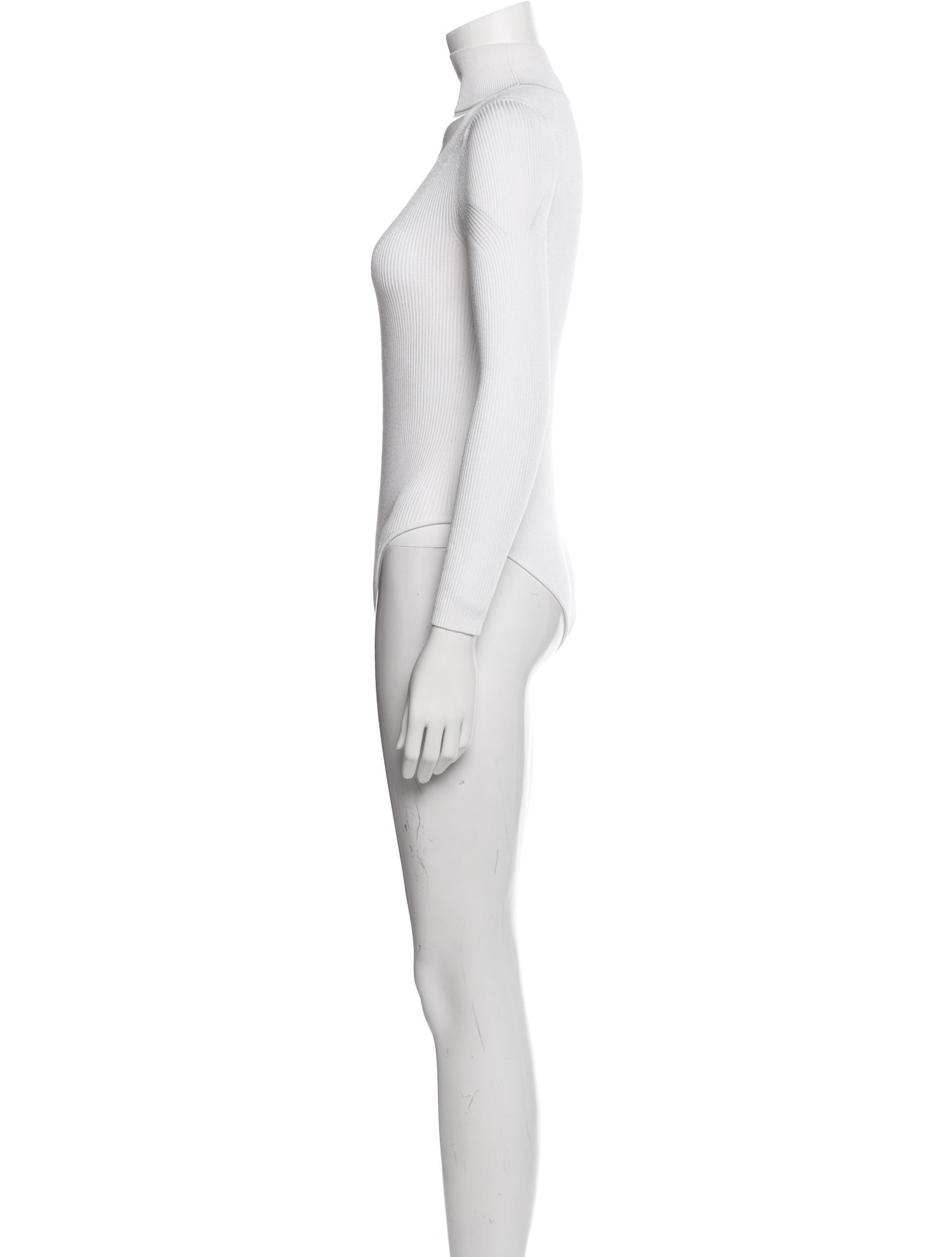 Cushnie V-Neck Long Sleeve Bodysuit